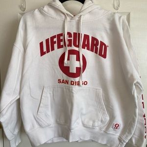 white lifeguard sweatshirt